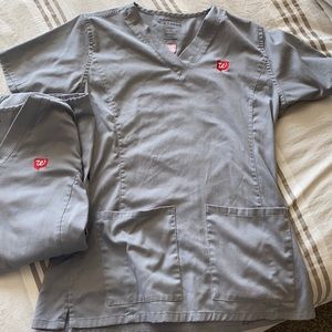 two walgreens pharmacy women’s scrub tops